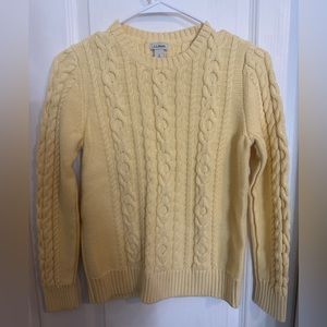 Pastel Yellow LL Bean Sweater 🌼